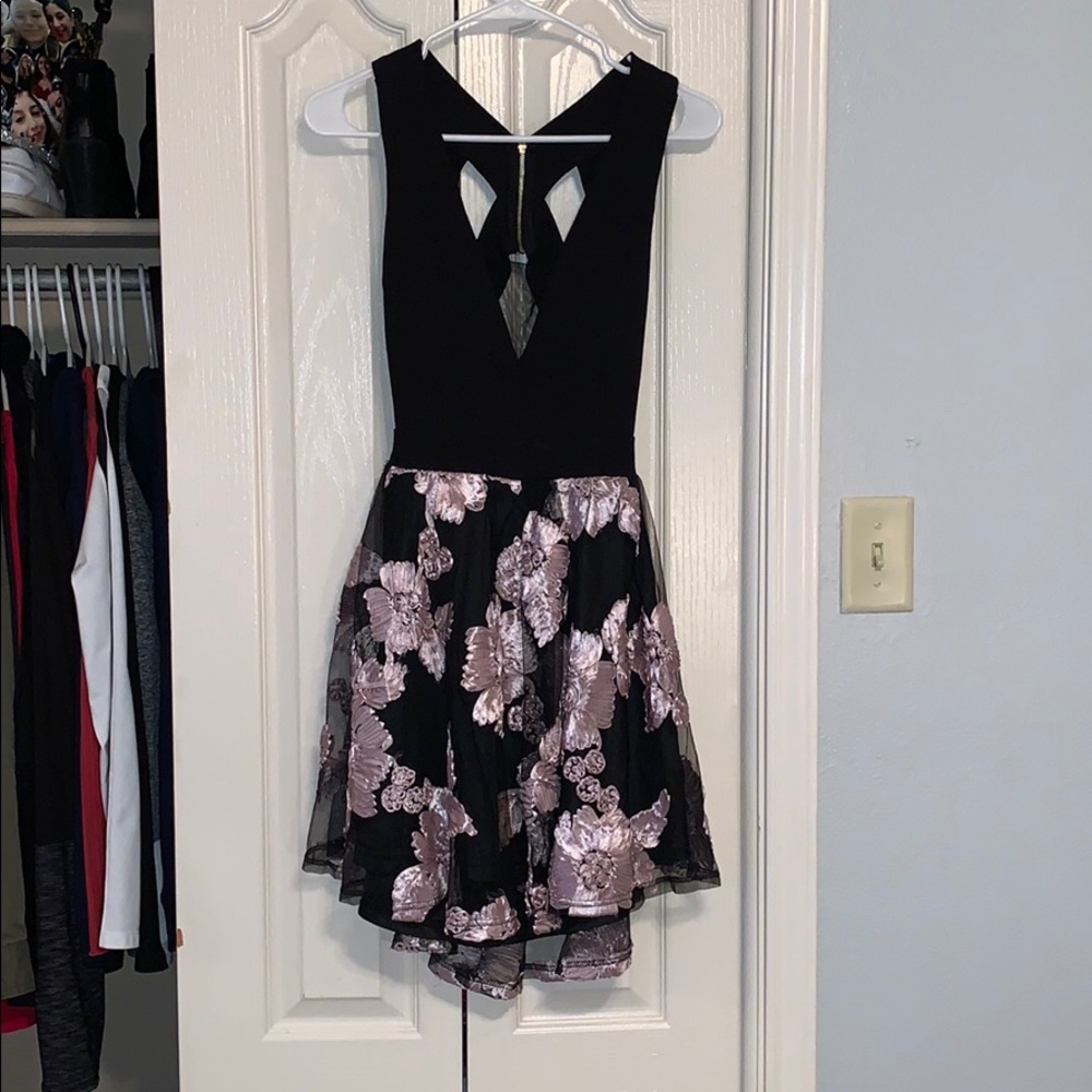 Deep V-neck Dress